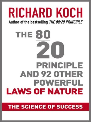 cover image of The 80/20 Principle and 92 Other Power Laws of Nature